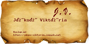 Jáksó Viktória névjegykártya